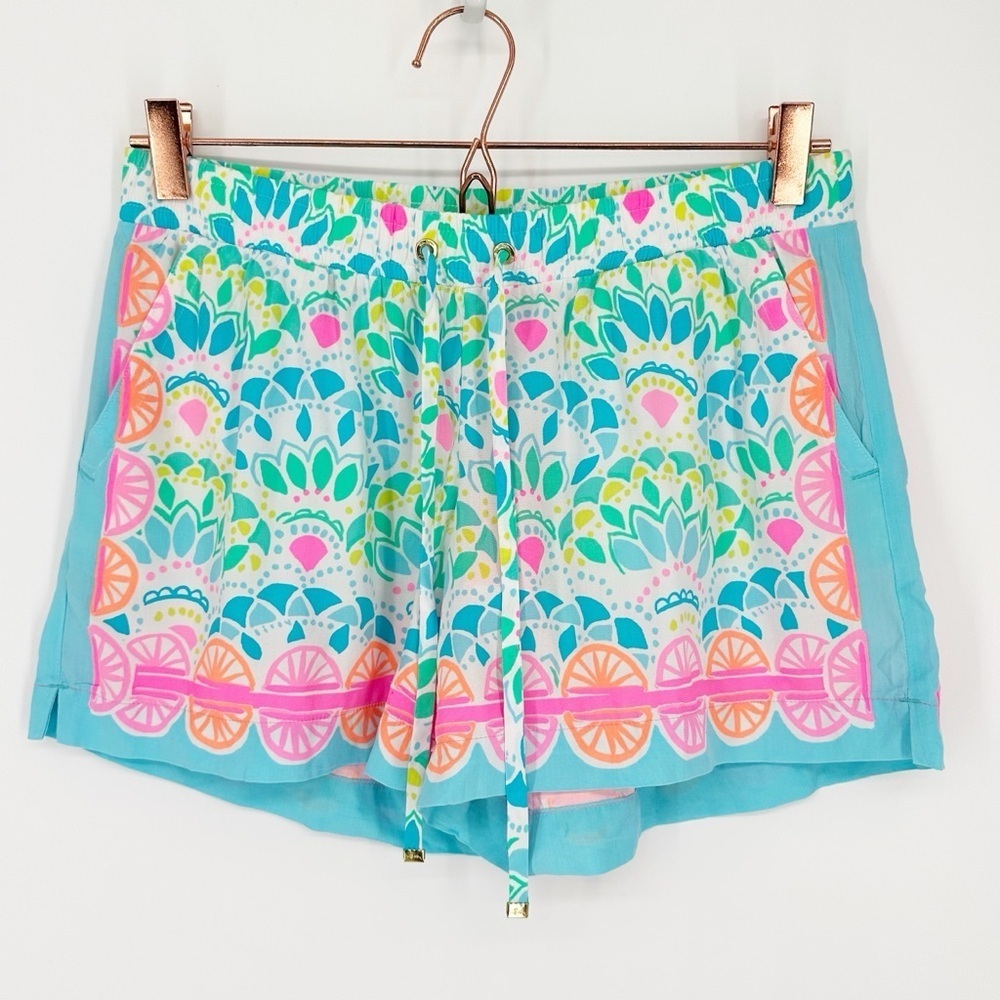 NWT Lilly Pulitzer Katia Shorts Cameleon Citrus Pockets